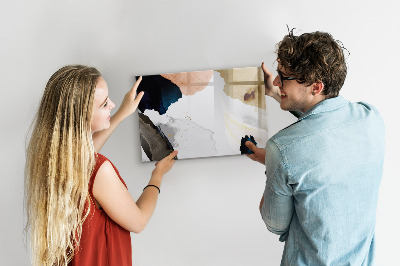 Beschreibbare magnettafel Abstraktionsflecken
