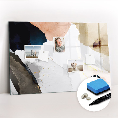 Beschreibbare magnettafel Abstraktionsflecken