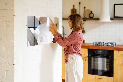 Beschreibbare magnettafel Abstraktionsflecken