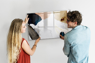 Beschreibbare magnettafel Abstraktionsflecken