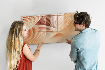 Beschreibbare magnettafel küche Wellen-Abstraktionsmuster