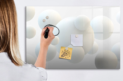 Beschreibbare magnettafel küche Abstraktionsbälle