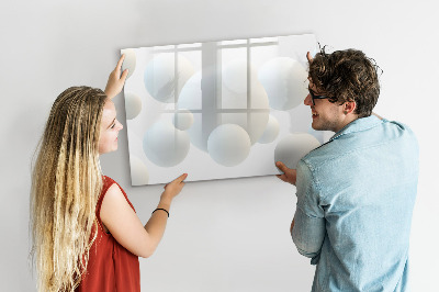 Beschreibbare magnettafel küche Abstraktionsbälle