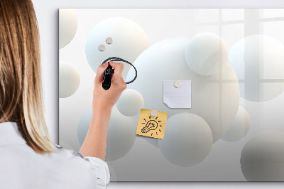 Beschreibbare magnettafel küche Abstraktionsbälle
