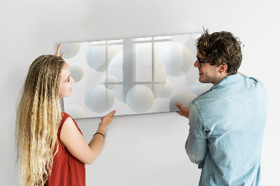Beschreibbare magnettafel küche Abstraktionsbälle