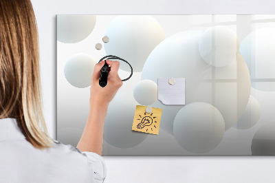 Beschreibbare magnettafel küche Abstraktionsbälle