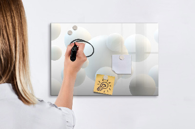 Beschreibbare magnettafel küche Abstraktionsbälle