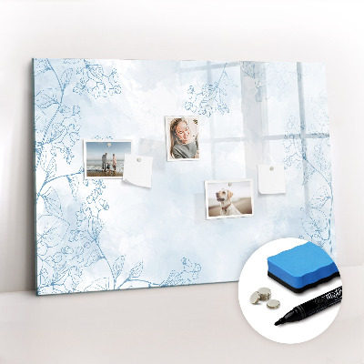 Beschreibbare magnettafel Pflanzenskizze