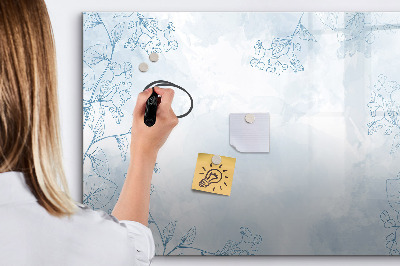 Beschreibbare magnettafel Pflanzenskizze