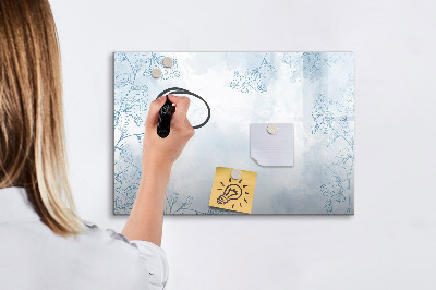 Beschreibbare magnettafel Pflanzenskizze