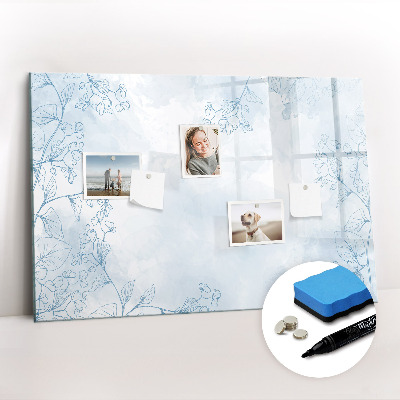 Beschreibbare magnettafel Pflanzenskizze