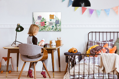 Beschreibbare magnettafel Aquarellblätter
