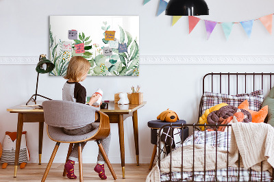 Beschreibbare magnettafel Aquarellblätter