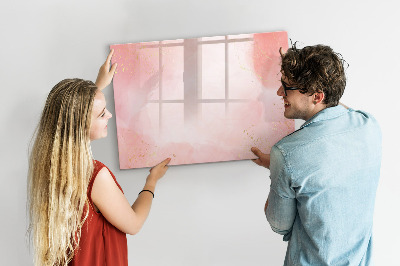 Beschreibbare magnettafel küche Rosa Marmor