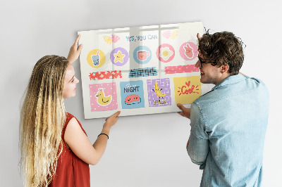 Beschreibbare magnettafel küche Schulplaner