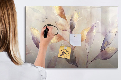 Beschreibbare magnettafel Aquarellpflanzen