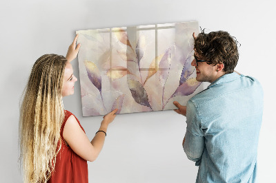 Beschreibbare magnettafel Aquarellpflanzen