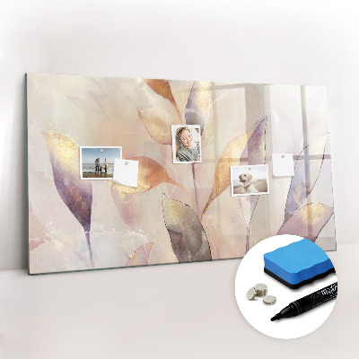 Beschreibbare magnettafel Aquarellpflanzen