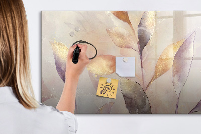 Beschreibbare magnettafel Aquarellpflanzen