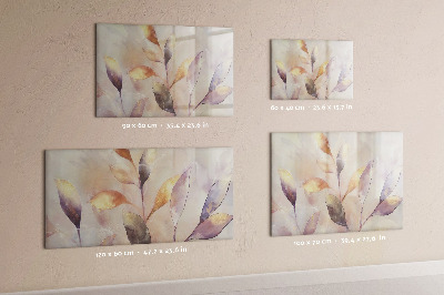 Beschreibbare magnettafel Aquarellpflanzen