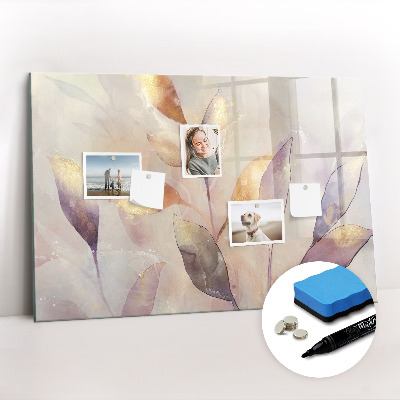 Beschreibbare magnettafel Aquarellpflanzen