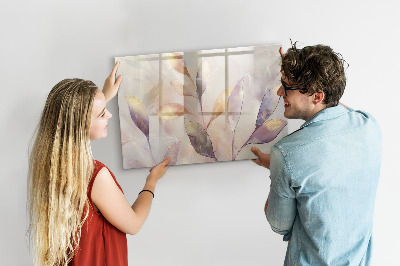 Beschreibbare magnettafel Aquarellpflanzen
