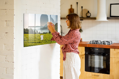 Magnettafel mit Marker Gebirgsfeld