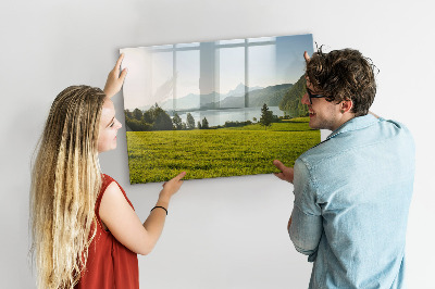 Magnettafel mit Marker Gebirgsfeld