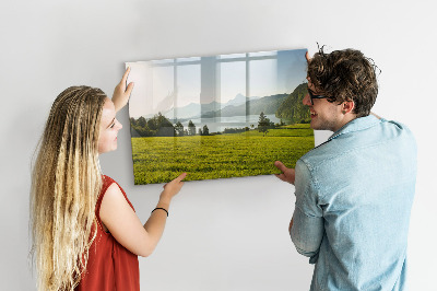 Magnettafel mit Marker Gebirgsfeld