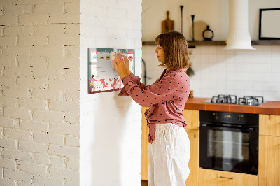 Beschreibbare magnettafel Wochenplaner für Kinder