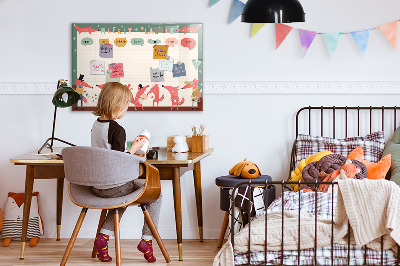Beschreibbare magnettafel Wochenplaner für Kinder