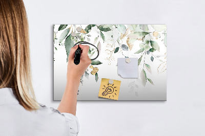 Beschreibbare magnettafel küche Blätter der Pflanzennatur