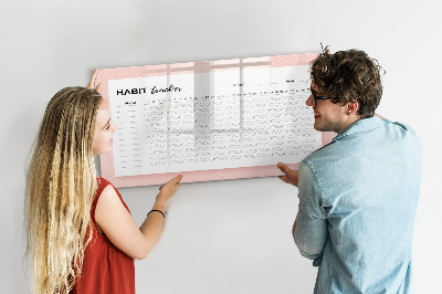 Beschreibbare magnettafel Gewohnheitsverfolgung