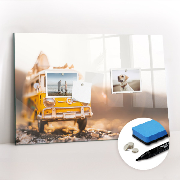 Beschreibbare magnettafel küche Urlaubsauto