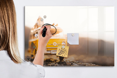 Beschreibbare magnettafel küche Urlaubsauto