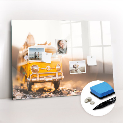 Beschreibbare magnettafel küche Urlaubsauto