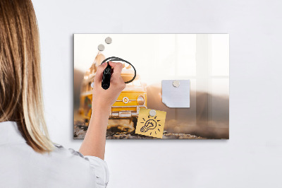 Beschreibbare magnettafel küche Urlaubsauto