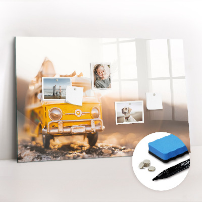 Beschreibbare magnettafel küche Urlaubsauto