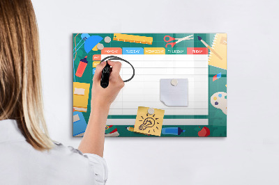 Beschreibbare magnettafel Unterrichtsplan