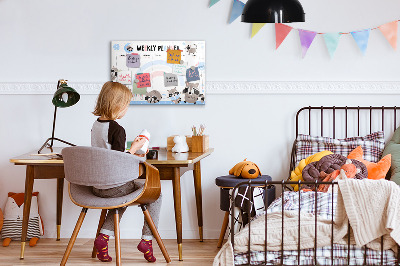 Magnettafel mit Marker Wochenplaner für Kinder