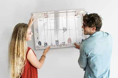 Beschreibbare magnettafel küche Tierplaner
