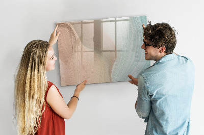 Beschreibbare magnettafel Wellenabstraktion