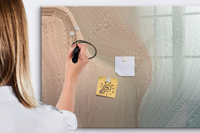 Beschreibbare magnettafel Wellenabstraktion