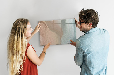 Beschreibbare magnettafel Wellenabstraktion
