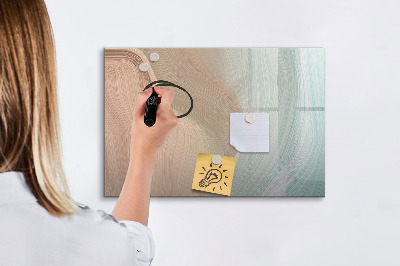 Beschreibbare magnettafel Wellenabstraktion