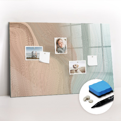 Beschreibbare magnettafel Wellenabstraktion