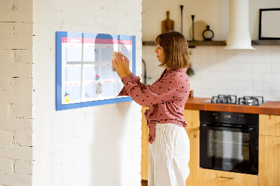 Beschreibbare magnettafel küche Monatsplaner