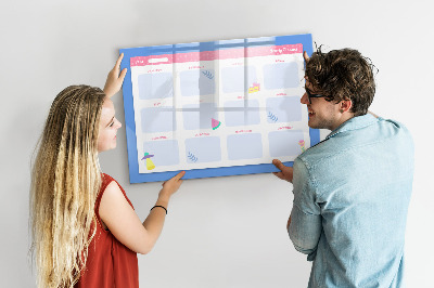 Beschreibbare magnettafel küche Monatsplaner