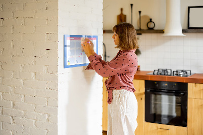 Beschreibbare magnettafel küche Monatsplaner