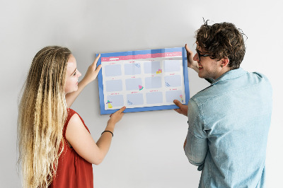 Beschreibbare magnettafel küche Monatsplaner